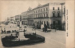 Municipio e Teatro Piccinni Postcard