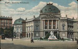 Wien. Deutsches Volkstheater. Postcard