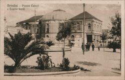 Brindisi - Piazza Cairoli e Teatro Verdi Postcard