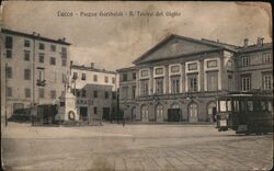 Piazza Garibaldi - R. Teatro del Giglio Postcard