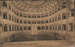 Interno Teatro Lauro Rossi Macerata, Italy Postcard Postcard Postcard