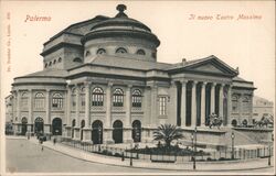 Teatro Massimo Vittorio Emanuele, Palermo, Italy Postcard