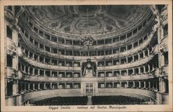 Interno del Teatro Municipale Postcard