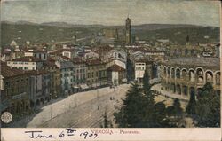 Panorama Verona, Italy Postcard Postcard Postcard