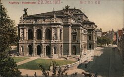 Stadttheater Augsburg, Germany Postcard Postcard Postcard