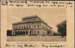 Das malerische Braunschweig. Herzogl, Hoftheater 1861 erb. Germany Postcard Postcard Postcard