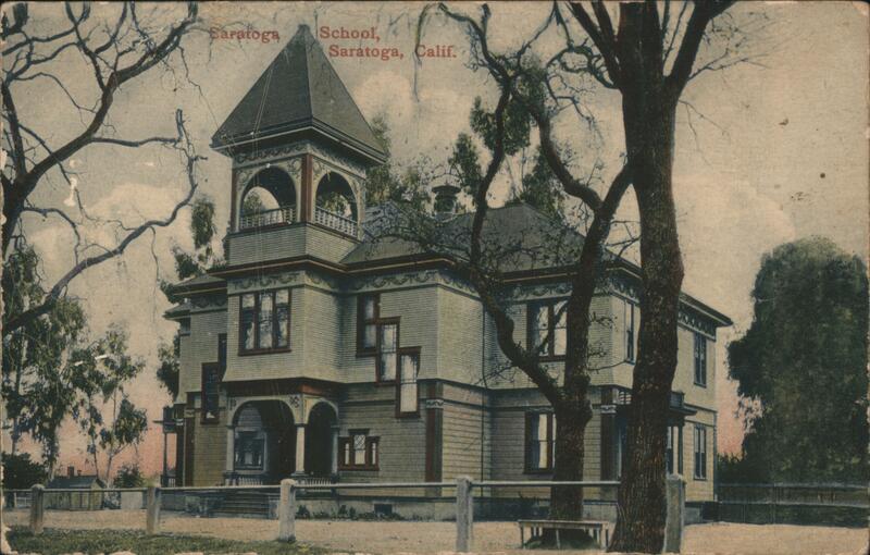 Saratoga School California Postcard