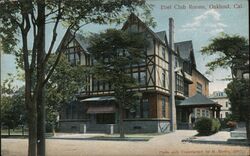 Ebel Club Rooms in Oakland, California 1907 Postcard