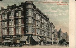 Crellin Hotel and Washington Street Oakland, CA Postcard Postcard Postcard