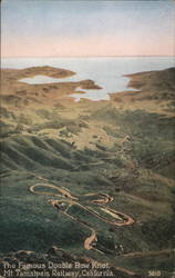 The famous double bow knot, Mt Tamalpais Railway Postcard