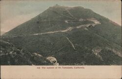 The summit of Mount Tamalpais, California Postcard