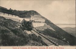 Tavern of Tamalpais, Mt Tamalpais, Mount Diablo in the distance California Postcard Postcard Postcard