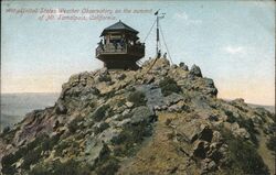 US Weather Observatory on Summit, Mount Tamalpais Mill Valley, CA Postcard Postcard Postcard