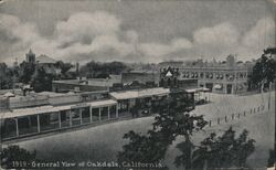 View of the Business District Postcard