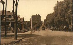 North Eldorado Street, Stockton, Cal. California Postcard Postcard Postcard