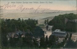 White Sulphur Springs near Vallejo, Solano Co. Calif Postcard