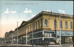 Main Business Block Georgia Street Vallejo, CA Postcard Postcard Postcard