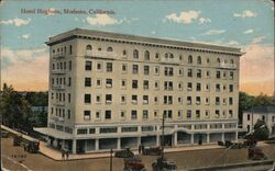 Hotel Hughson, Modesto, California Postcard