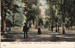 City Hall Park Fresno, CA Postcard Postcard Postcard