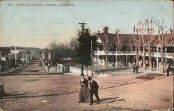 Railroad Avenue Postcard