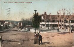 Railroad Avenue Postcard