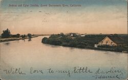 Andrus and Tyler Islands Lower Sacramento River Postcard