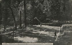 Tennis court, Camp enjoyment, Camp enjoyment company Postcard