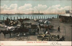 Shipping at Oakland Harbor California Postcard Postcard Postcard