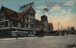 Front view of Key Route Inn Oakland, CA Postcard Postcard Postcard