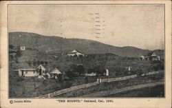 "The Hights" 1891 Oakland, CA Postcard Postcard Postcard