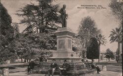 Stevens Monument, City Place Postcard