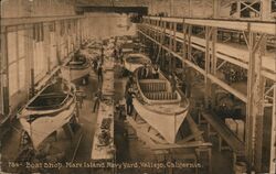 784 - Boat Shop, Mare Island Navy Yard, Vallejo, California Postcard Postcard Postcard