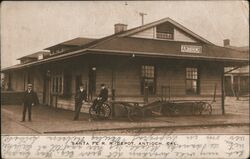 Santa Fe R. R. Depot, Antioch, Cal. California Postcard Postcard Postcard