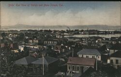 Bird's eye view of Vallejo and mare island, ca California Postcard Postcard Postcard