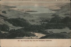 San Francisco Bay from Mt Tamalpais California Postcard Postcard Postcard