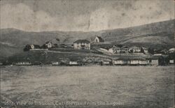 View of Tiburon, California from the Lagoon Postcard