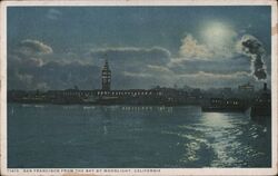 San Francisco from the Bay by Moonlight Postcard