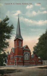 Central M.E. Church Stockton, CA Postcard Postcard Postcard