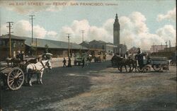 East Street Near Ferry San Francisco, CA Postcard Postcard Postcard