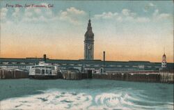 Ferry Slips San Francisco, CA Postcard Postcard Postcard