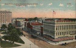 Main Street, looking East from Hunter Square Stockton, CA Postcard Postcard Postcard