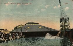 Stockton mineral baths California Postcard Postcard Postcard