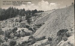 Crane Valley Dam and automatic Power House Postcard