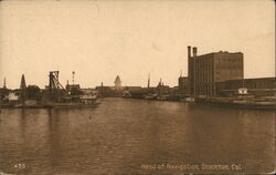 Head of Navigation Stockton, CA Postcard Postcard Postcard