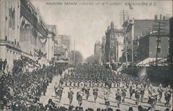 Inaugural Parade Looking Up 18th Street Postcard