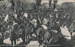 Troops Waiting to Call in Line For the Inaugural Parade Postcard