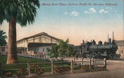 Market Street Depot, Southern Pacific Co Postcard