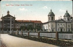 Santa Clara College California Postcard Postcard Postcard