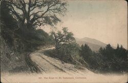 The road to Mt Tamalpais California Postcard Postcard Postcard