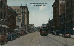 Hill Street North of 7th Los Angeles, CA Postcard Postcard Postcard